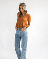 Basic Long sleeve Tee - Ginger nut