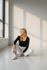 Basic Scoop Long Sleeve Top