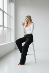 Basic Scoop Long Sleeve Top
