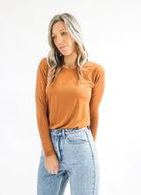 Basic Long sleeve Tee - Ginger nut