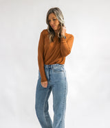 Basic Long sleeve Tee - Ginger nut