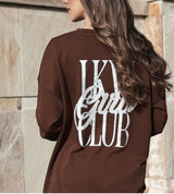 GIRL CLUB Crew - Chocolate