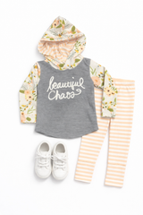 Peach Stripe Leggings