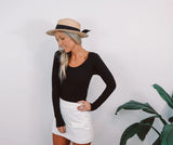 Basic Scoop Long Sleeve Top