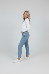Original Basic White Tee - Long Sleeve