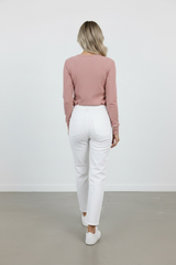 Rib Basic LS - Dusky Pink