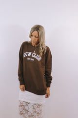 GIRL CLUB Crew - Chocolate