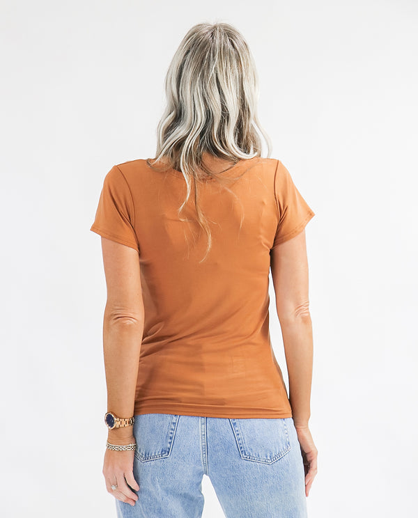 Basic Scoop Tee - Ginger Nut
