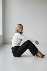 Basic Scoop Long Sleeve Top