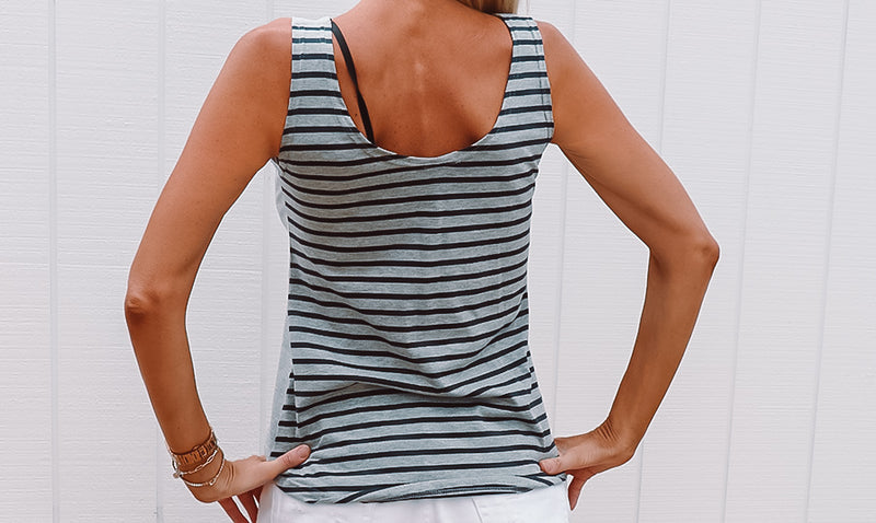 LOVE Stripe Singlet