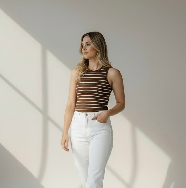 Cocoa Rib Tank – Love Knot War