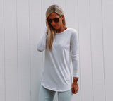 Original Basic White Tee - Long Sleeve