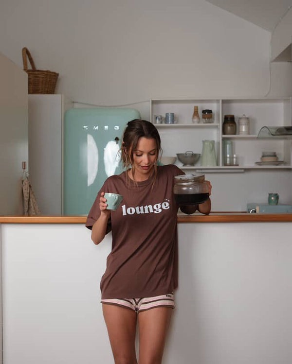 Lounge Tee  Chocolate