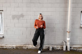 Rib Long Sleeve Basic - Rust