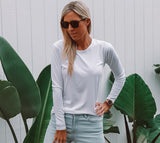 Original Basic White Tee - Long Sleeve