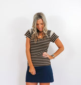 Cocoa Stripe Tee