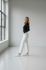 Basic Scoop Long Sleeve Top