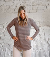 Rouge Stripe Top