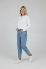 Original Basic White Tee - Long Sleeve