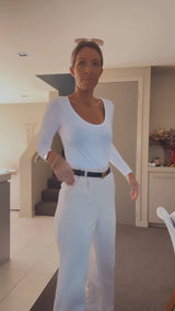 Basic Scoop Long Sleeve Top