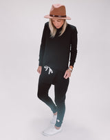 Rib Lounge Slouchies - Black