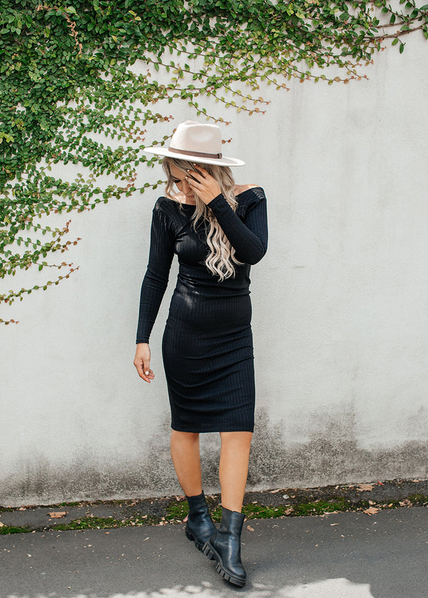New York Knit Dress - Black
