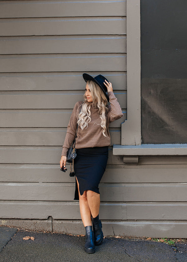 New York Knit Jumper - Cocoa