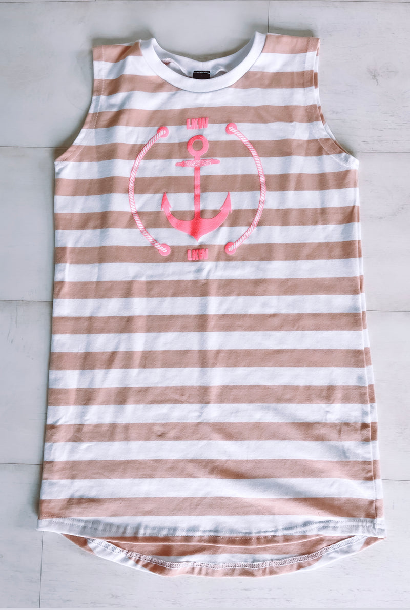 Kids LKW Anchor Dress - Blush