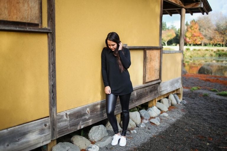 Mink Leather Leggings