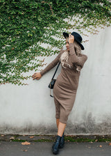 New York Knit Dress - Cocoa