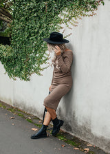 New York Knit Dress - Cocoa
