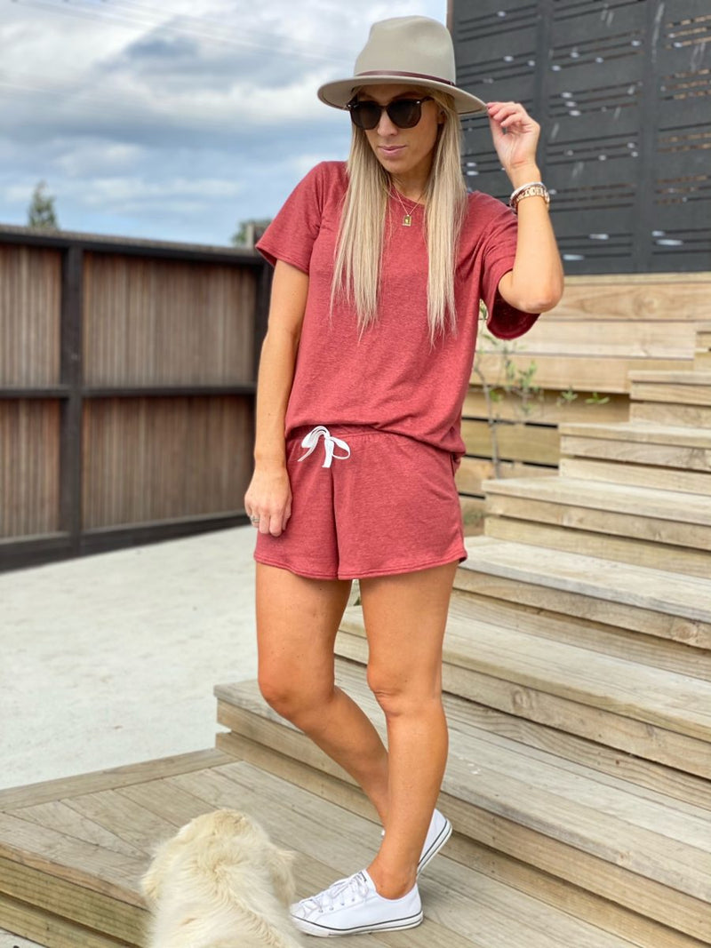 Paprika Linen Tee