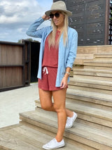 Paprika Linen Tee
