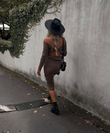 New York Knit Dress - Cocoa